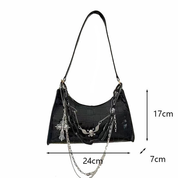 Midnight Chains Shoulder Bag