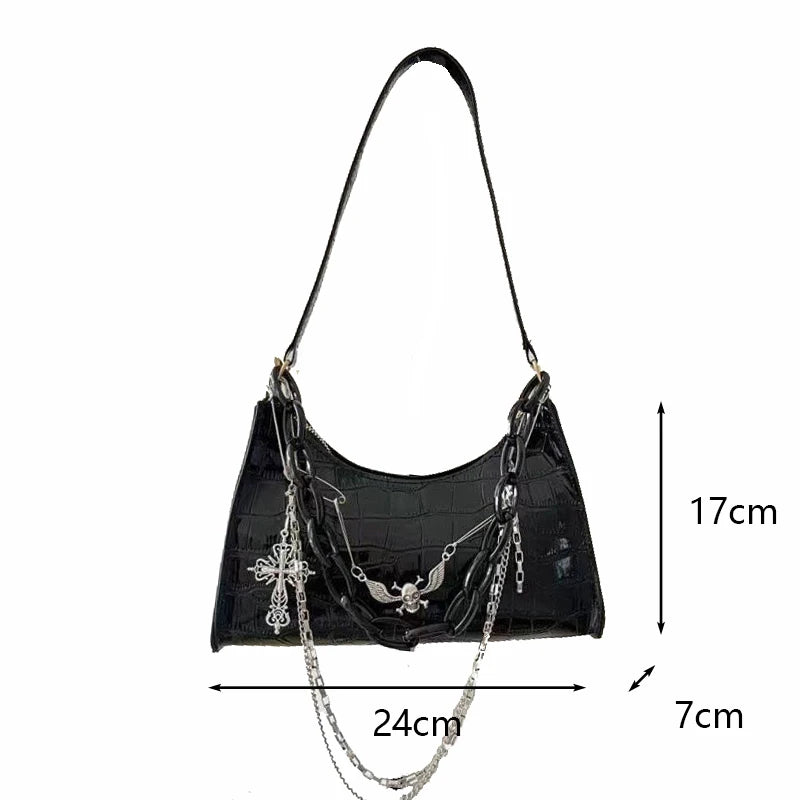 Midnight Chains Shoulder Bag