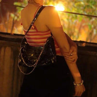 Midnight Chains Shoulder Bag