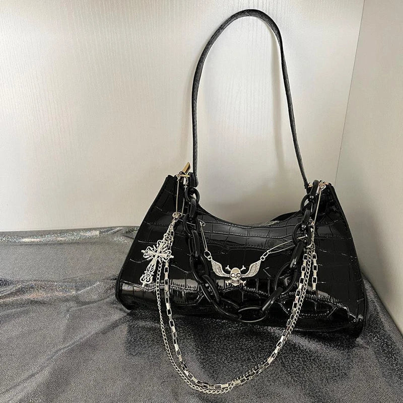 Midnight Chains Shoulder Bag