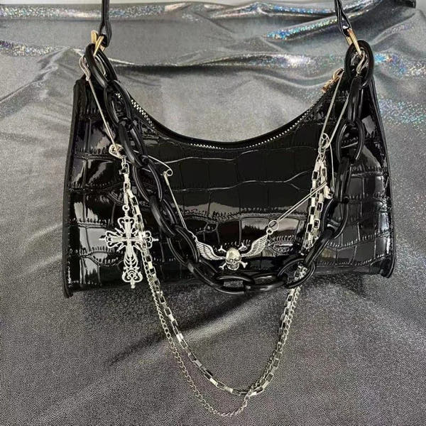 Midnight Chains Shoulder Bag