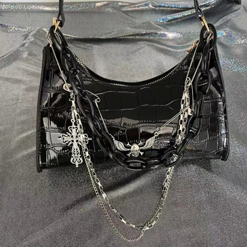Midnight Chains Shoulder Bag
