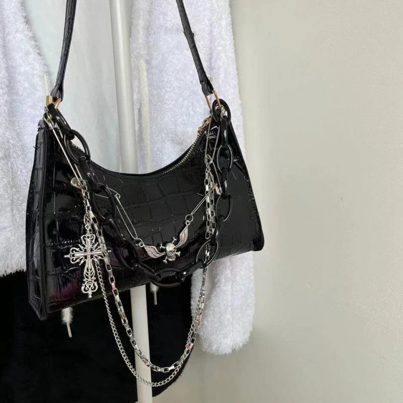 Midnight Chains Shoulder Bag