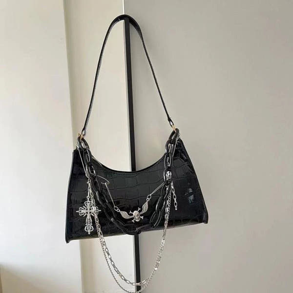 Midnight Chains Shoulder Bag