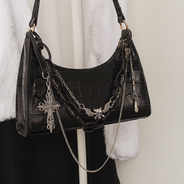 Midnight Chains Shoulder Bag