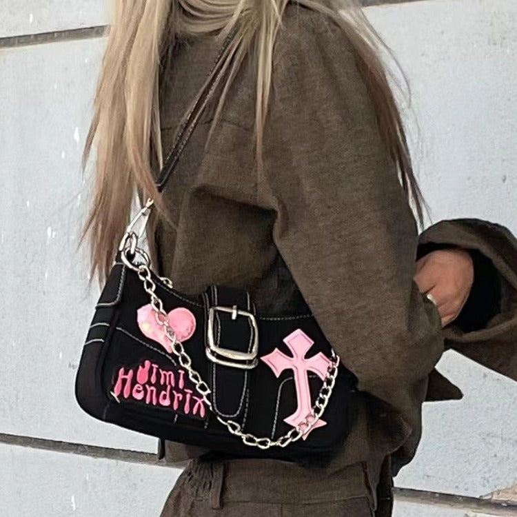 Velvet Chaos Shoulder Bag