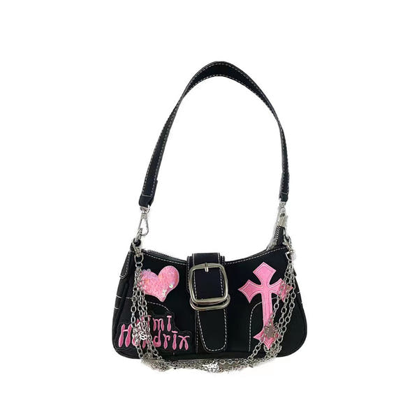 Velvet Chaos Shoulder Bag